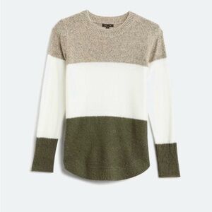 Colorblock Crew Neck Sweater